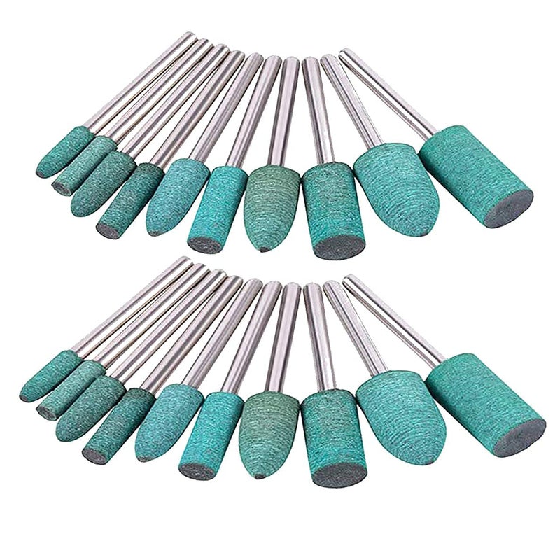 LUO KE 100pcs Rubber Grinding Mounted Point Rotary Assorted Accessory Grinding Head Wheel Head Kit For Dremel Polish - Image 4
